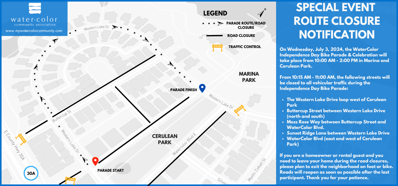 Independence Day Parade Route Closure Notification (1280 x 600 px)